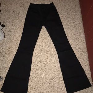 Black flare jeans
